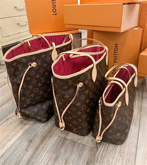 bolsa louis vuitton neverfull tamanhos|Louis Vuitton Neverfull size chart.